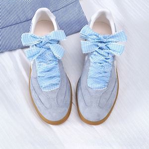 Cordones elásticos de poliéster de 8 mm de ancho estilo ballet DIY, accesorios bonitos para niñas, para un estilo casual plano, par de cordones. - Product Image 3
