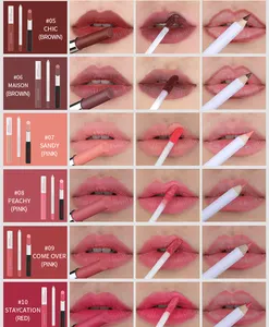 Ochain lipstik cair, desain baru dengan Logo Makeup Ultra Matte