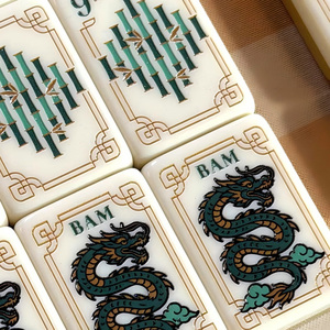 Sunday <strong>Mahjong</strong> Tiles Premium Acrylic <strong>Mahjong</strong> <strong>Set</strong> with Crane and Dragon Motifs for Home and Club Use - Product Image 2