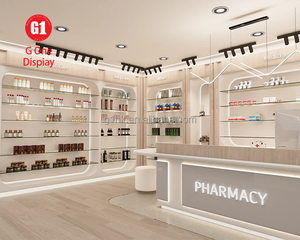 Mueble de Farmacia Moderno y Ecológico de MDF, Mostrador de Farmacia Portátil, Muebles de Dispensario, Estantes de Farmacia, Góndola - Product Image 3