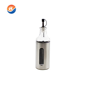 Botella <span class=keywords><strong>de</strong></span> Vidrio para <span class=keywords><strong>Aceite</strong></span> al <span class=keywords><strong>Precio</strong></span> Más Bajo con Elegante Revestimiento Metálico, Utensilio <span class=keywords><strong>de</strong></span> Cocina <span class=keywords><strong>de</strong></span> Vidrio, Contenedor para Condimentos, Botella Rociadora <span class=keywords><strong>de</strong></span> <span class=keywords><strong>Aceite</strong></span> <span class=keywords><strong>de</strong></span> <span class=keywords><strong>Oliva</strong></span> - Product Image 4