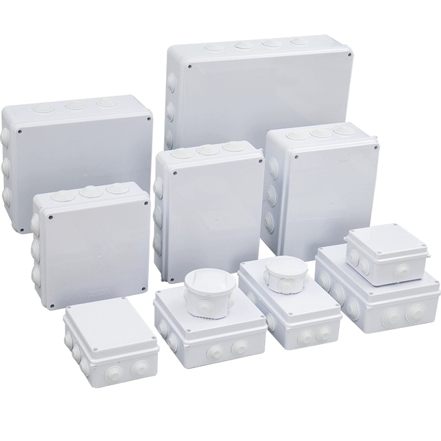 IP65 Plastic Enclosure ABS Waterproof Box Electrical Outdoor Junction Boxes with Rubber Cctv Junction Box