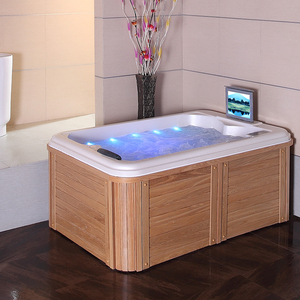Jacuzzi <span class=keywords><strong>Hidromasaje</strong></span> Económico para Exteriores, Spa para Baño, Jacuzzi Interior para 2 Personas con 2 Reposabrazos - Product Image 4