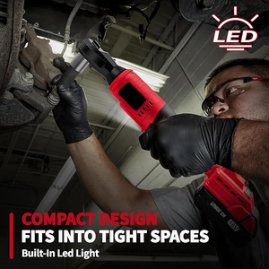 Avvitatore a Impulsi Elettrico Senza Fili 21V con Batteria agli Ioni di Litio, Chiave a Cricchetto Ricaricabile 3/8'' per Uso Industriale e Fai-da-Te - Product Image 3