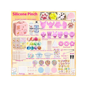 Kit de Silicona para Manualidades, Unisex, con Pegamento y Molde, para Hacer Patas de Gato de Rebote Lento, para Aliviar el Estrés, Edades 14+ - Product Image 1