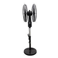 Ventilateur rotatif à double tête à 360 degrés Ventilateur de circulation d'air domestique Ventilateur de sol double face