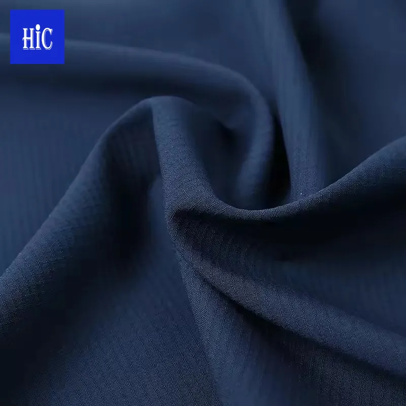 HIC personalizzato 75D poliestere doppia linea a quattro lati tessuto elastico tessuto elasticizzato impermeabile per abbigliamento tessuto punzonatrice