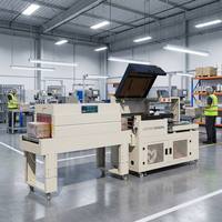Machine d'emballage sous film rétractable automatique, équipement de thermoscellage pour les aliments, les boissons et les quincailleries