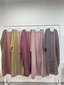 Abaya OEM/ODM Dubai, Abito Islamico di Lusso per Donne Musulmane, Modesto Vestito in Pashmina Viscosa con Gemme Applicate a Mano - Product Image 6