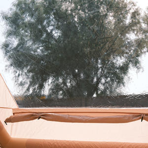 Lit de camping surélevé portable pour 4 personnes, tissu Oxford 300D imperméable, ouverture automatique rapide, structure à une chambre - Product Image 6