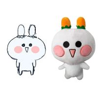 Fille longue oreille belle habillée de haute qualité ananas imprimé mignon personnalisé Crochet dessin animé en gros peluche lapin lapin en peluche jouet