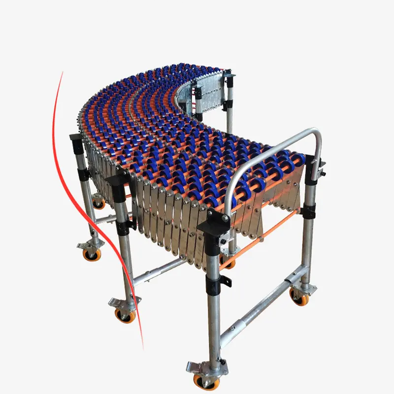 Factory Directly Supply Steel gravity skate wheel telescopic roller conveyor Price With low price