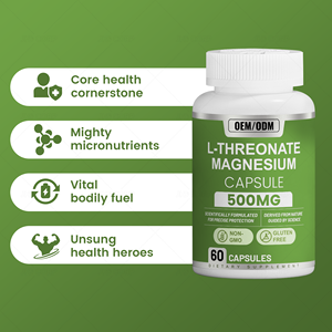 Cápsulas de L-Treonato de <span class=keywords><strong>Magnesio</strong></span> OEM, Suplemento de 500mg y 2000mg - Product Image 3