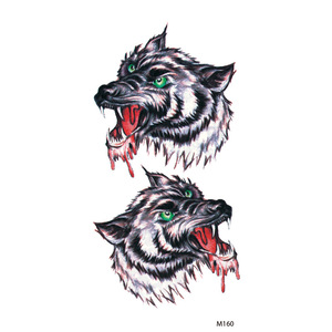 Venta al por mayor caliente impermeable Lobo dragón y Tigre araña escorpión Sexy Animal tatuajes para hombres - Product Image 1