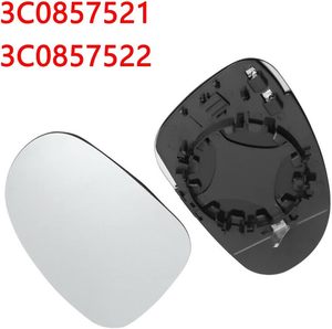Espejo Retrovisor Lateral, Cristal de Espejo Retrovisor Izquierdo y Derecho 3C0857521 3C6857521 1K085721 para VW Golf GTI Jetta MK5 Rabbit Passat B5 <span class=keywords><strong>B6</strong></span> - Product Image 1