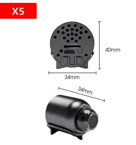 X5 पेशेवर मिनी सुरक्षा कैमरा पूर्ण HD रिमोट एक्सेस बड़ी टीएफ भंडारण क्षमता