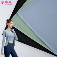 Tela Elástica de Nailon y Spandex de Color Sólido, de Secado Rápido, para Ropa de Yoga, Prendas Moldeadoras y Leggings