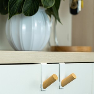 Japanese-style Door Hooks for Household Ironware Cabinets Metal Hooks for Cabinet Partitions and Hooks for Ironware Cabinets - Product Image 1