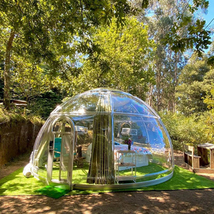 Maison préfabriquée verre clair PC tente dôme géodésique boule de jardin <span class=keywords><strong>cabane</strong></span> <span class=keywords><strong>à</strong></span> bulles tente d'exposition Camping Resort Pod - Product Image 6