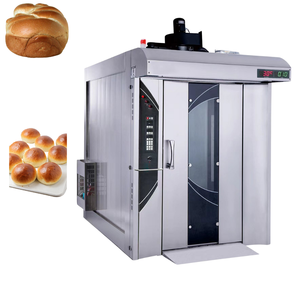 Four rotatif industriel à air chaud Équipement de boulangerie commerciale 12 plateaux 64 plateaux Zaatar Pain Naan Roti Paratha Chapati Litti Puri - Product Image 3