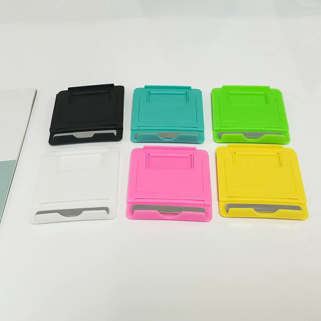 Mini Cellphone Holder for All Smartphones Desktop Foldable Mobile Phone Bracket Plastic Stand Tablet Support