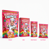 Sachet Doypack en Mylar de Qualité Alimentaire et Boîte Combinée avec Fermeture Éclair Refermable pour Cadeaux de Noix et Bonbons - 3,5 Sachets