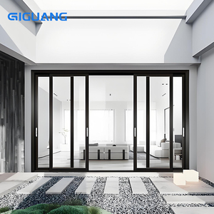 Porte coulissante de balcon moderne QIGUANG, porte patio de haute qualité, vue panoramique, cadre en aluminium, double vitrage, verre trempé, écoénergétique - Product Image 2