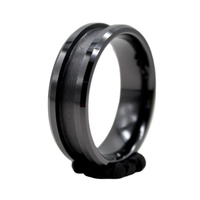 Anneaux cadeaux d'anniversaire Smart NFC en céramique noir blanc mémoire 8mm 6mm 4mm monocanal