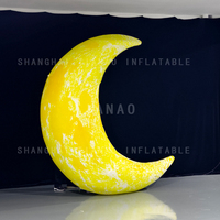 Lune Crescente Gonflable Géante pour la Publicité, Lune Gonflable Courbée, Lune Gonflable pour Événements ou Décoration