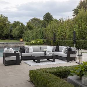 Moderne Allwetter-Seil möbel Patio-Anpassungs sets Aluminium-Gartens ofa im Freien - Product Image 6