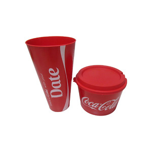 32OZ Food/drink plastic combo cup Popcorn Holder with figurine