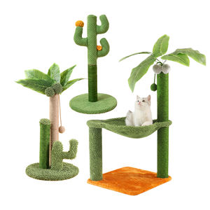 OEM varios rascador de sisal natural con juguete para gatos de bola teaser y Poste rascador para gatos de cactus nido - Product Image 1