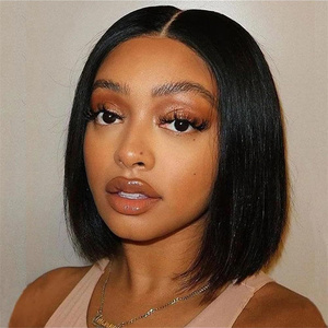8-16 Inch Brazilian Straight Hair <strong>Wig</strong> Cheap 4*4 Lace Closure Bob <strong>Wig</strong> Glueless Pre Cut 4x4 Lace Blend Human Hair <strong>Short</strong> Bob <strong>Wigs</strong> - Product Image 3