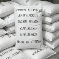 Sulfate de sodium anhydre BANGZE CAS 7757-82-6 Pureté 99% Sel de Glauber Poudre blanche pour additif alimentaire et industrie du verre 50kg