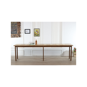 Mesa de Comedor Moderna de Madera Sólida, Elaborada por Expertos en Indonesia, Combina Elegancia Atemporal y Funcionalidad, Muebles para el Hogar - Product Image 3