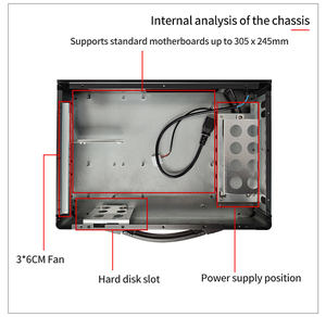 4U 17.3นิ้วแชสซีแบบพกพาเซิร์ฟเวอร์พลิกได้พร้อมพัดลมสำหรับการสตรีมมิ่งสื่อบันทึกแล็ปท็อปขั้นสูง - Product Image 3
