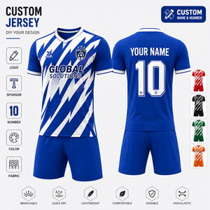 Uniforme de Fútbol Personalizado OEM ODM, Conjunto de Equipación Deportiva Sublimada con Logotipo, Nombre y Número, Secado Rápido - Product Image 3