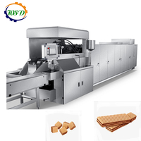 Ligne de production de gaufrettes à grande capacité, machine à gaufrettes commerciale, ensemble complet, prix compétitif, machine à gaufrettes