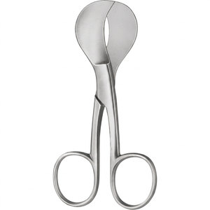 Ciseaux ombilicaux professionnels avec lames courbées en acier inoxydable, modèle standard pour droitiers, USA, longueur 10,5 cm - Product Image 1