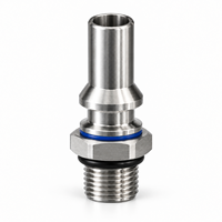 Raccord rapide de refroidissement liquide SUS304 DN9 UQD04 mâle à face plate anti-débordement pour serveur de centre de données