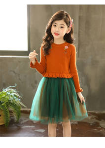 Vestido de Fiesta de Cumpleaños para Niña de 7 Años, Estilo Coreano, Venta al Por Mayor, Artículos de Ropa para Comprar en Línea, Productos Sencillos e Innovadores - Product Image 3