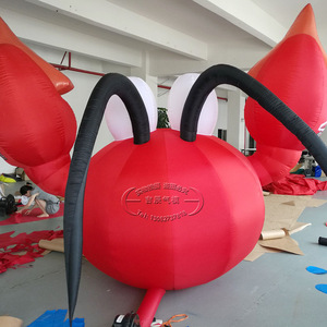 Cartoon Lobster <b>Air</b> <b>Dancer</b> 8-10 Ft Red Digital Printing Inflatable Advertising Model Customizable - Product Image 2