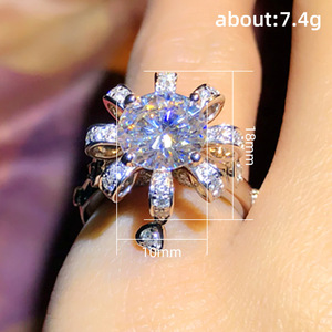 Anello con Design a Petali di Fiore, Anello Classico da Donna - Product Image 5