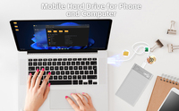 Disk rigido esterno portatile da 2TB-3.0 USB per Laptop, Desktop, PC, Mac, cellulare