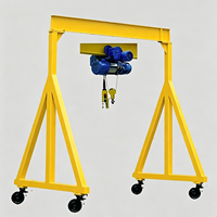 Mini-grue portative 1-10 tonnes : Le levier de levage ultime pour atelier/garage avec une hauteur de levage de 4-6 m