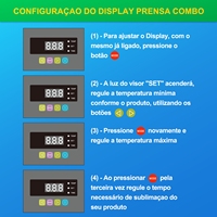 Machine de Presse à Chaud Digitale Mecolour 8 en 1 Combo Multifonctionnelle pour Sublimation