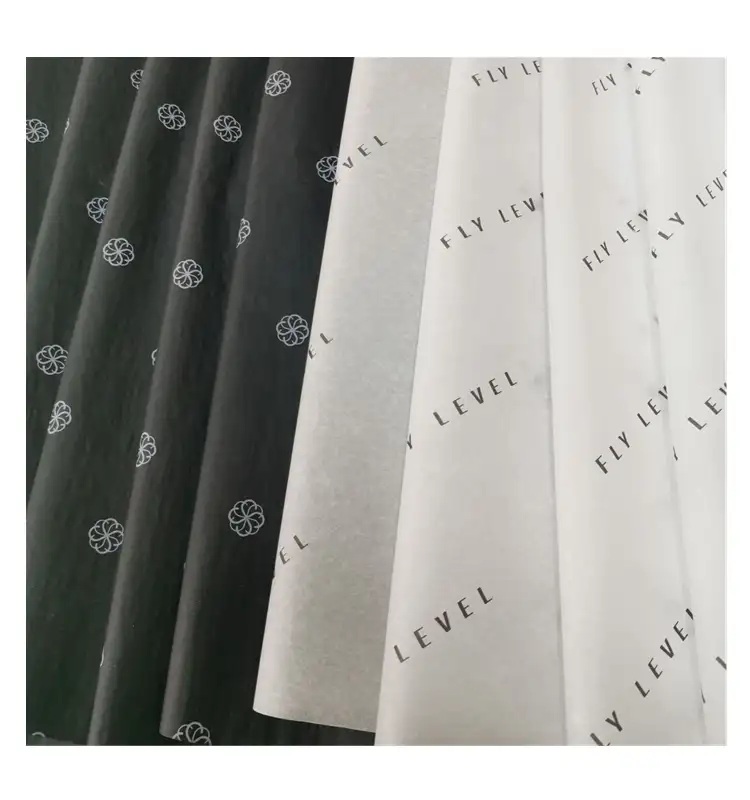 Fashionable 17gsm custom printed tissue wrapping paper gift clothes packaging tissue paper