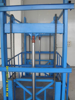 Rail de guidage vertical à prix d'usine Ascenseur de fret ferroviaire en plomb avec système de levage hydraulique