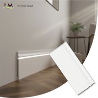 Plinthe en PS durable, imperméable, décorative, moulure murale flexible, bordure décorative pour la décoration intérieure moderne