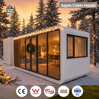 Unité de vie modulaire entièrement meublée Apple Cabin pour les séjours de loisirs de vacances d'Halloween